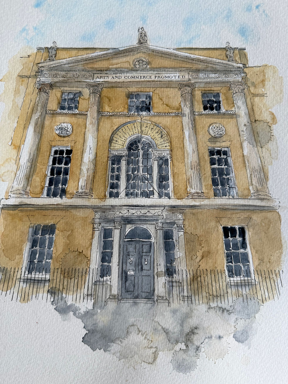 Thumbnail: Architectural illustration: Royal Society of Arts. London