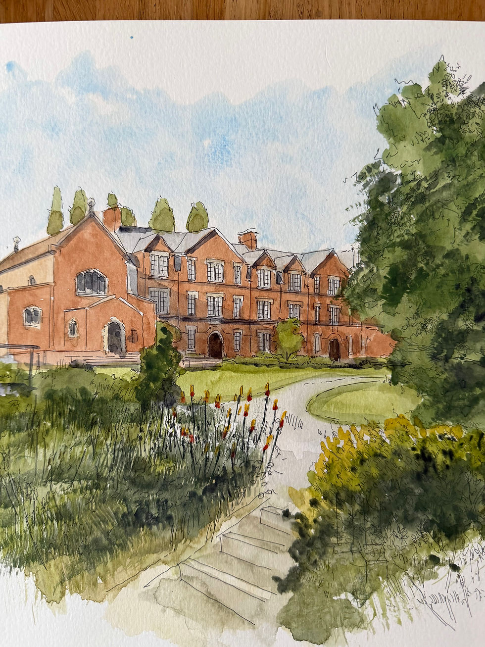 Thumbnail: beautiful watercolour of St Edmund Hall. Oxford