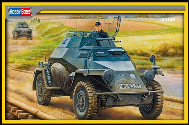 Бронеавтомобиль Sd.Kfz.222 основная серия - Hobby Boss 80149 - 1:35