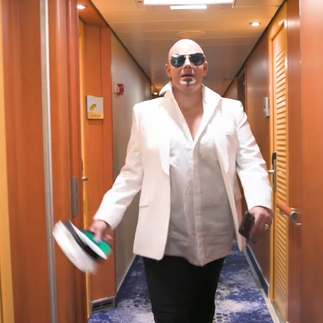 Heather McMahan dressed as Pitbull on Absolutely Knot Cruise
