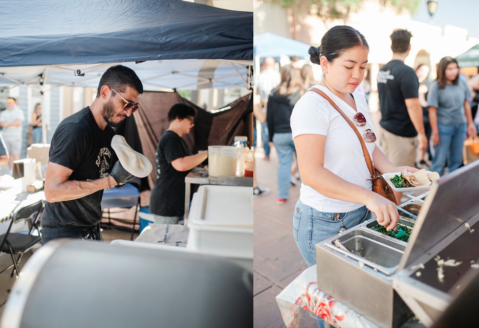 Tacos and tunes tacos on the  street