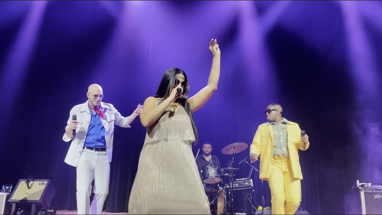 The Boogies singing disco at private event