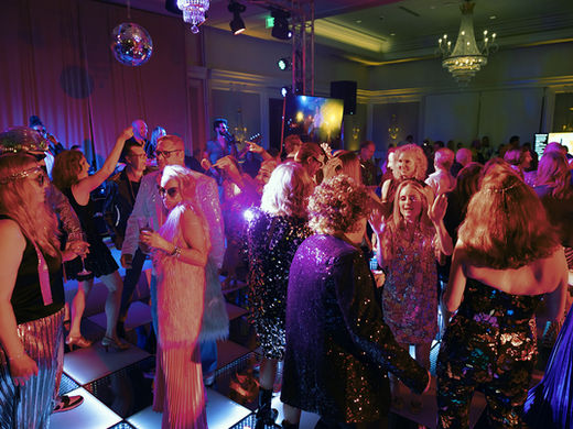 The After Party band performs at Houston Christian High School Gala