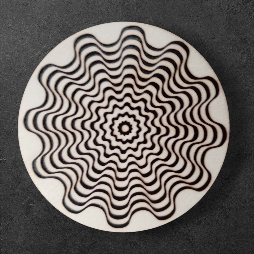 Miniature : Sous verres effet d'optique 