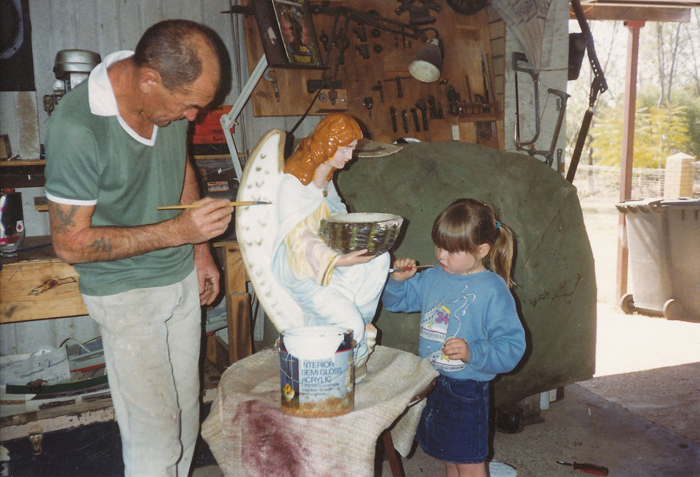 Repairing the church statue 1991 (1).jpg