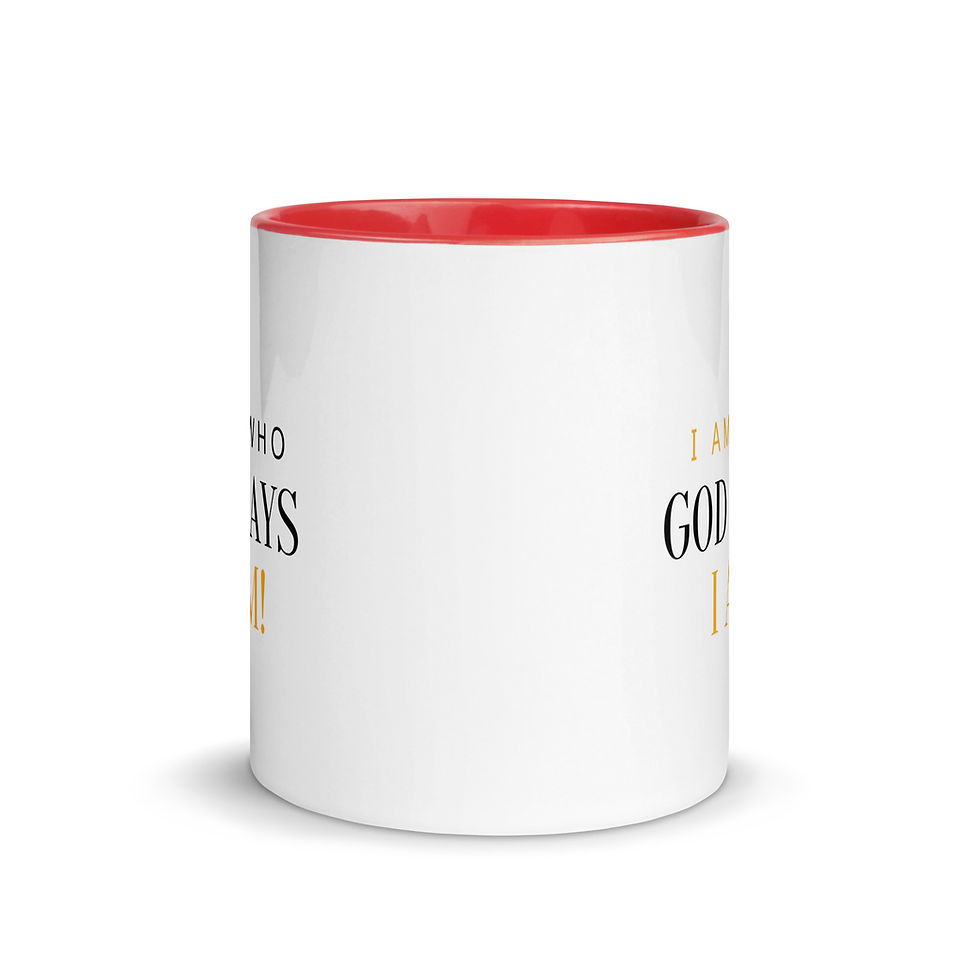 Thumbnail: I Am Who God Says I Am Mug with Color Inside