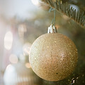 Gold Christmas Ornament