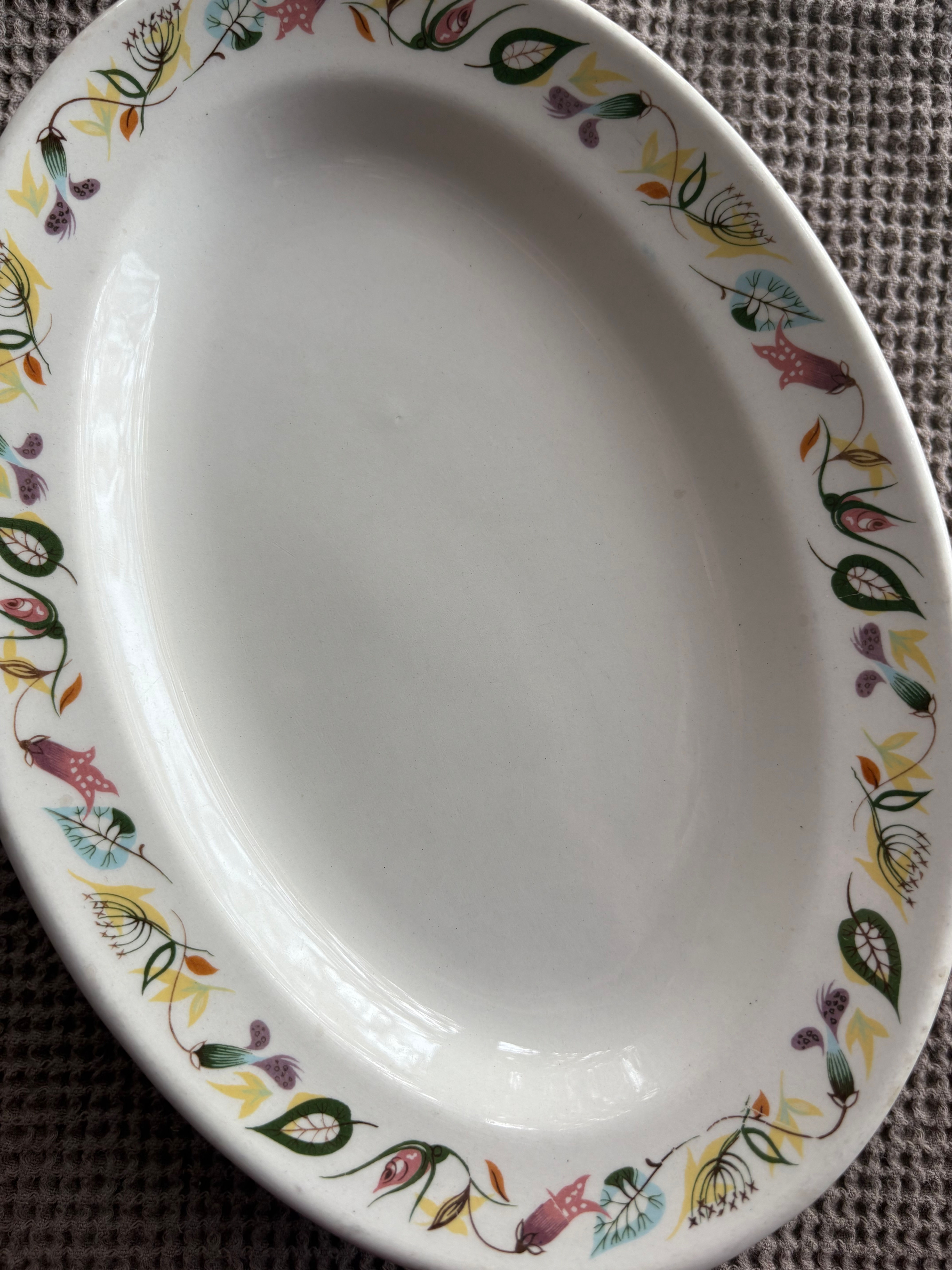 Vintage 50's Grindley Garden Motif Plate Set of 4