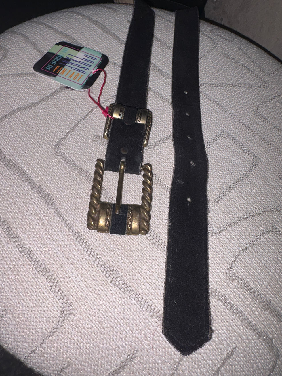 Miniature : Vintage XXVI Genuine Leather Sueded Belt