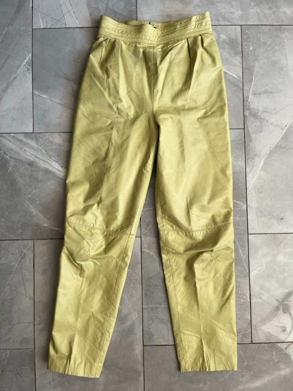 Miniature : Pantalon en cuir véritable Jota U. Cueros vintage