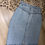 Thumbnail: Vintage Staff Travel Jean Pencil Skirt Sz 26
