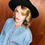 Miniature : Chapeau Panama en laine noire
