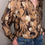 Thumbnail: Vintage Essential Needs Silk Blouse with Tulips Sz M