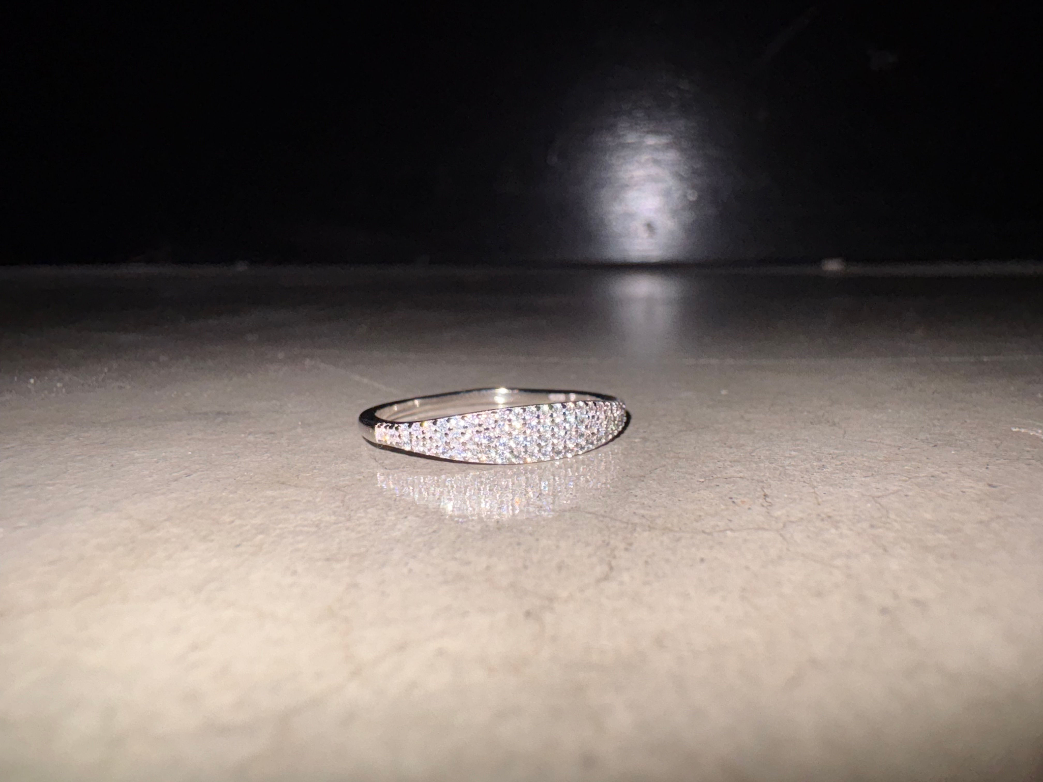 Silver Sparkly Emma Ring