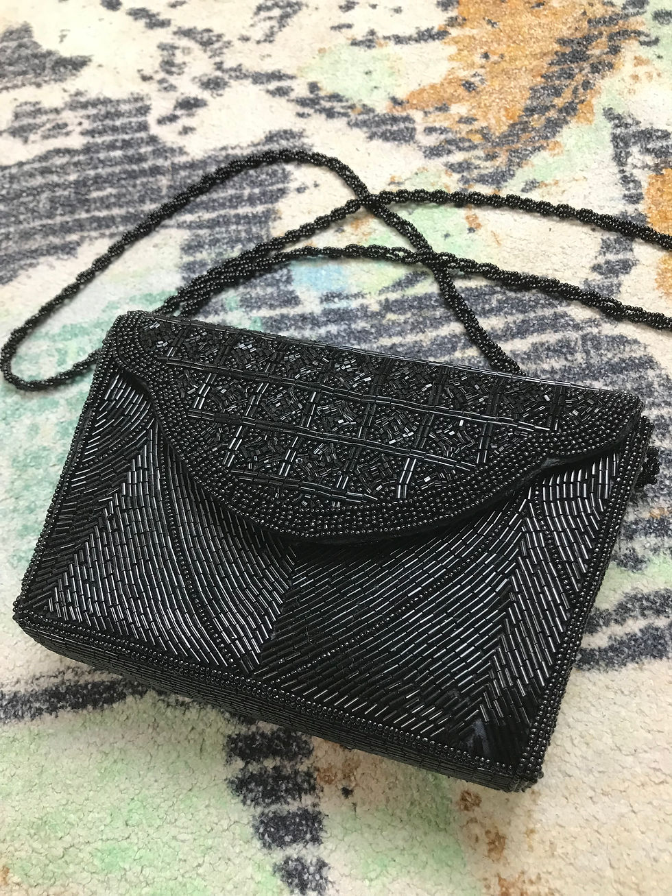 Pochette perlée vintage « Farnell »