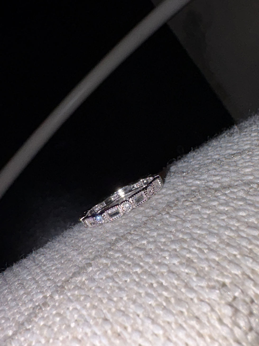 Thumbnail: Silver Sparkly Taylor Ring