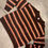 Thumbnail: Vintage 90s Orange and Brown Striped Knit Sweater