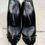 Thumbnail: Vintage Black Thomas Wallace Heels with Bow Details SZ 7