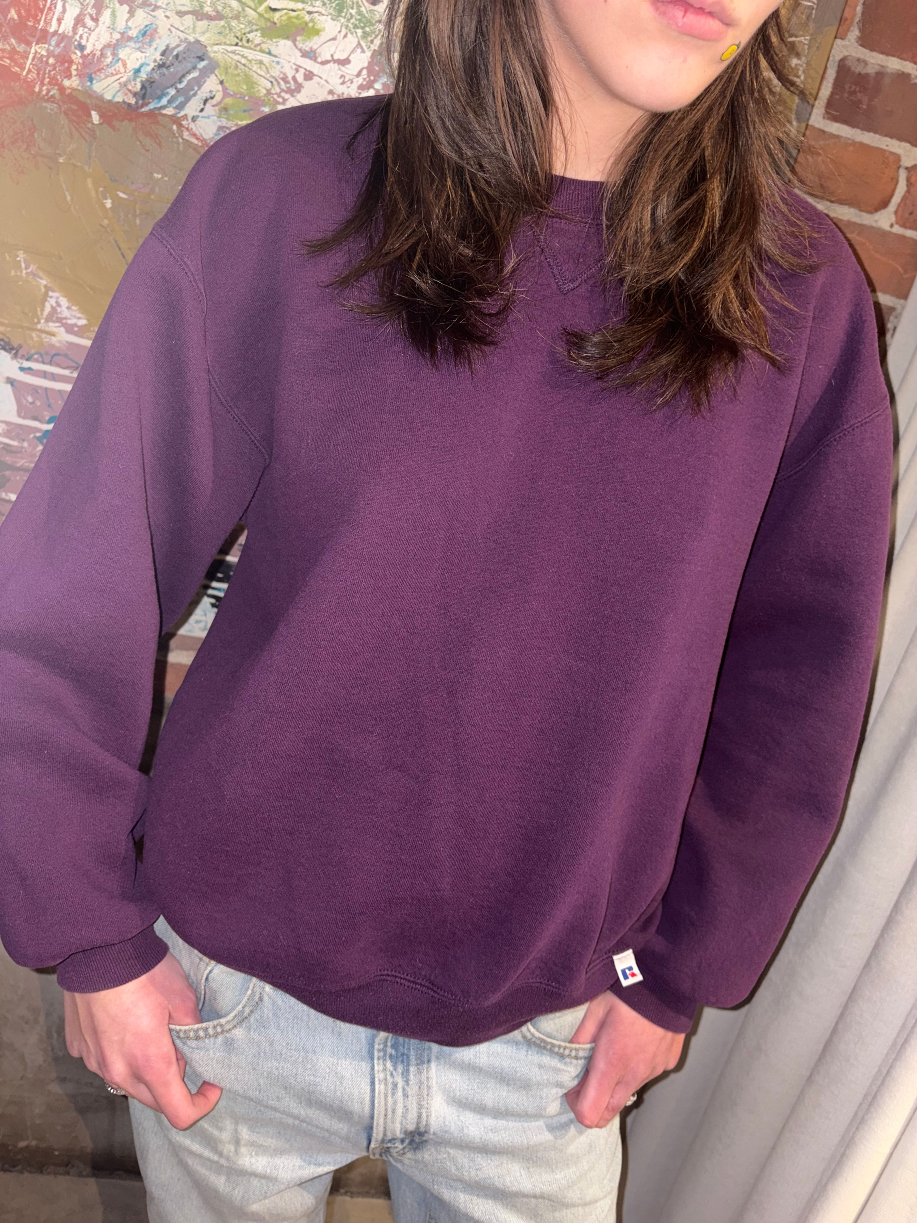 Vintage Russel Athletic Purple Crewneck Sweatshirt