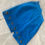 Thumbnail: Vintage Danier Bright Blue Genuine Suede Pencil Skirt with Grommet Hem