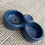 Thumbnail: Vintage Periwinkle Blue Mini Double Dish Pottery Catch All