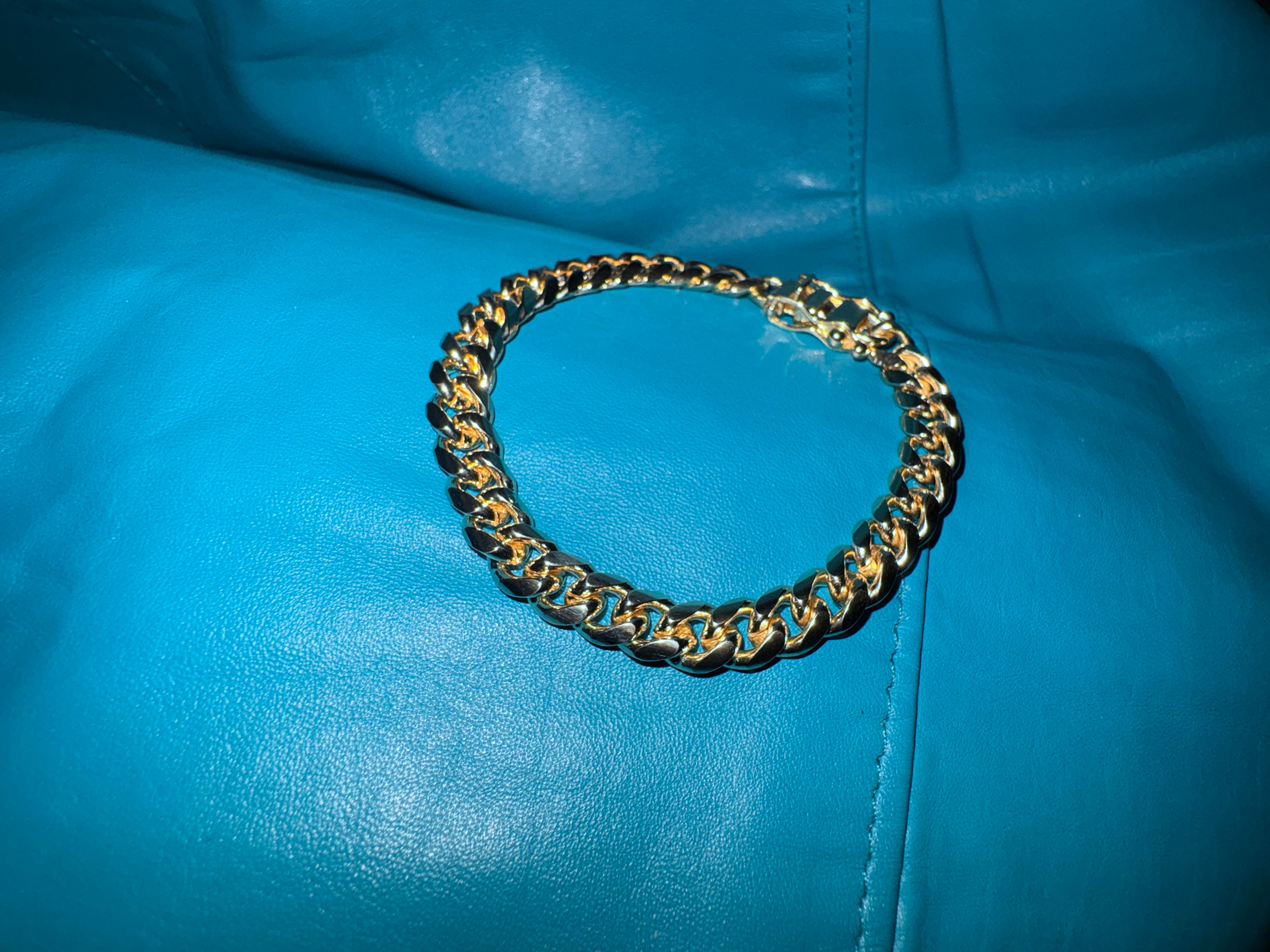 18k Gold Filled Chunky Cuban Chain with Box Catch