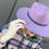 Miniature : Chapeau Panama en laine pastel
