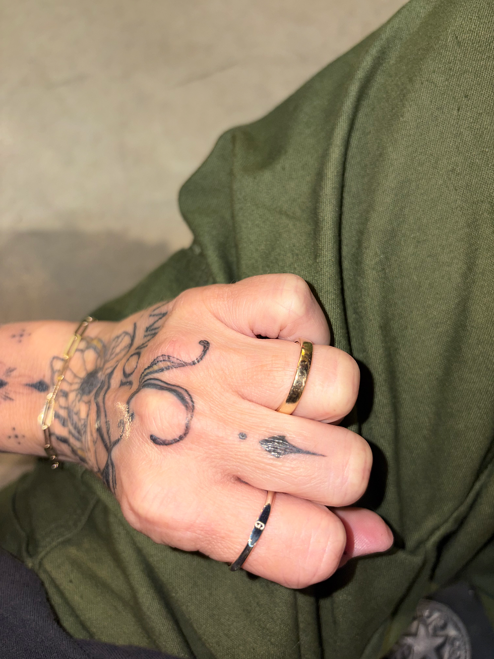 Thumbnail: Silver Round Wire Stacking Initial Ring