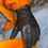 Thumbnail: Vintage Black Leather Paris Gloves