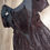 Thumbnail: Vintage Black on Black Polka Dot Party Dress 9/10