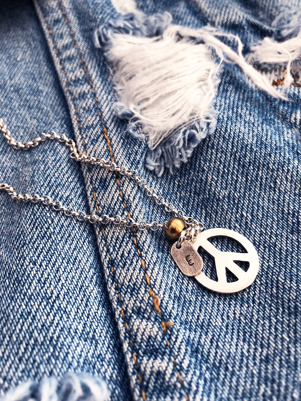 Miniature : Pendentif à breloque en argent sterling avec chaîne