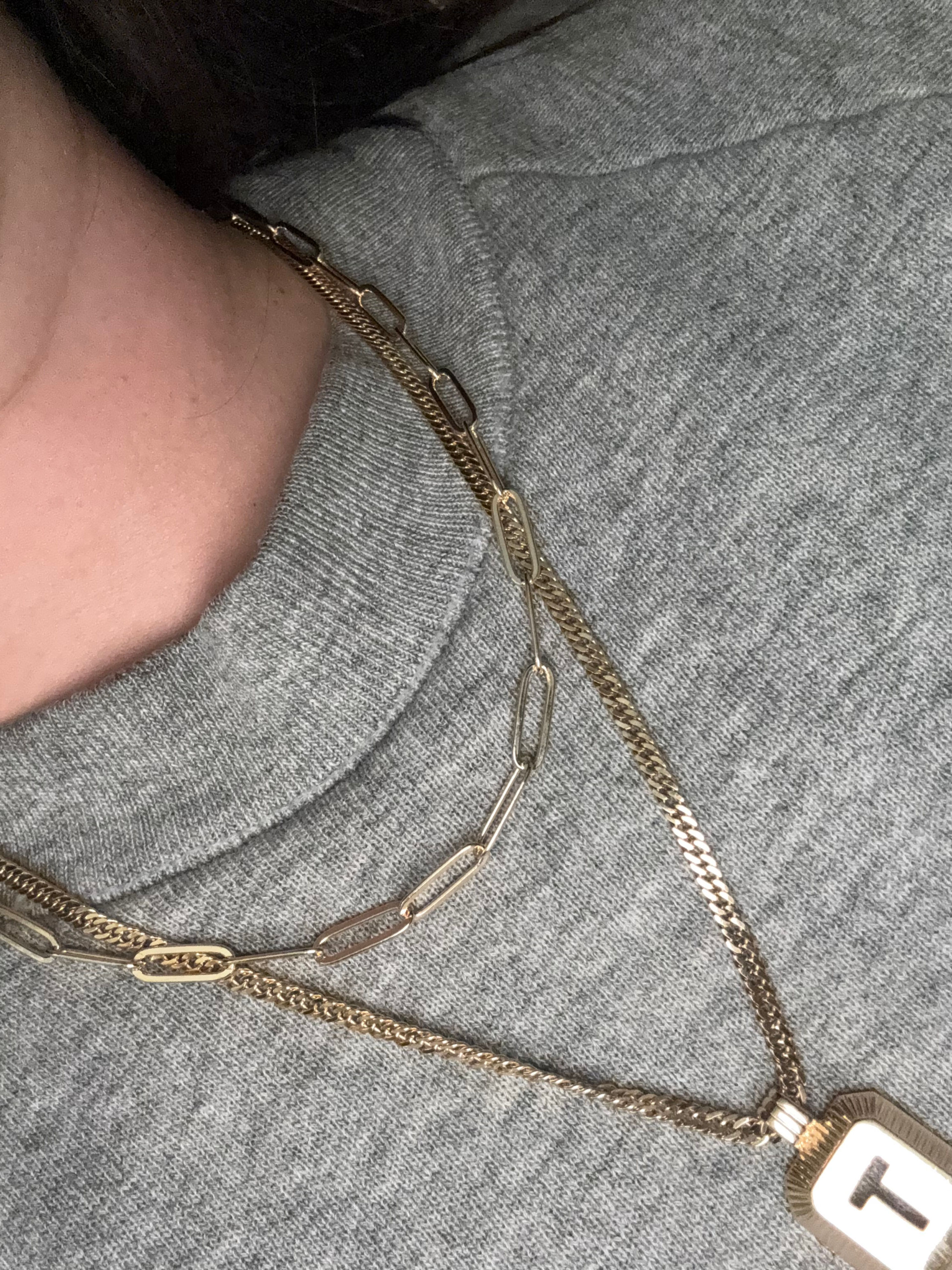 18k Gold Filled Chunky Paperclip Chain Necklace