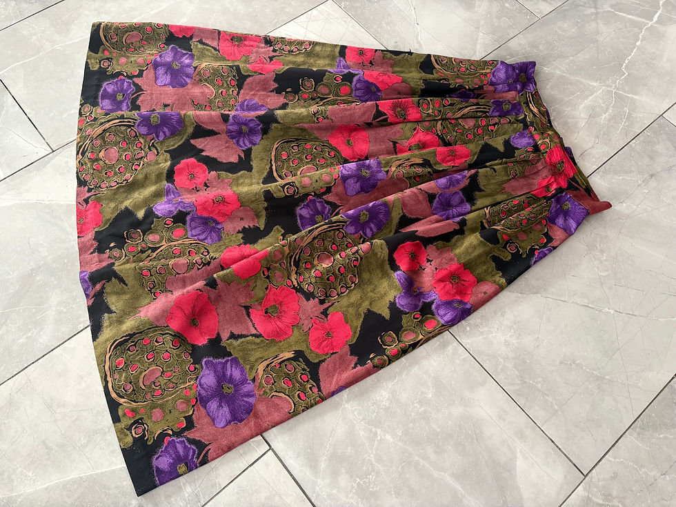 Thumbnail: Vintage Principles Abstract Floral Skirt Sz 10