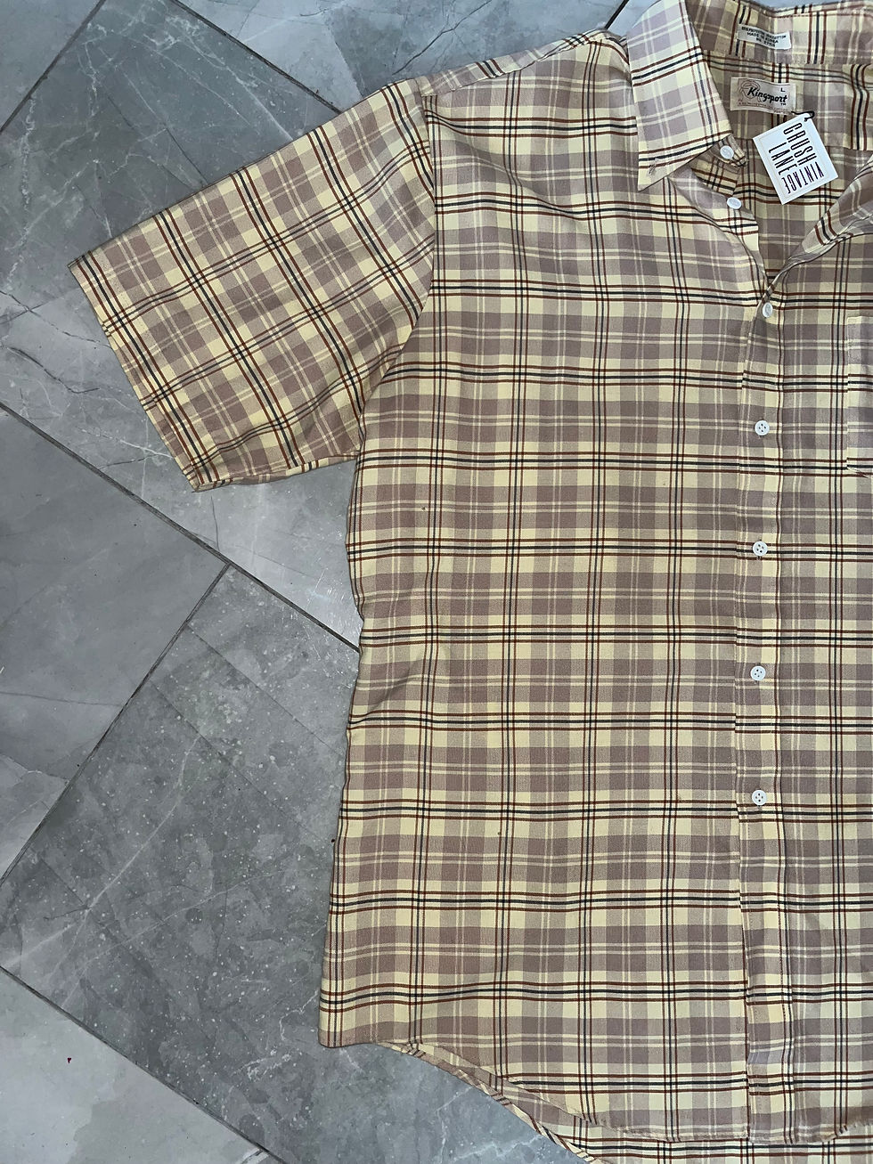 Thumbnail: Vintage Kingsport Short Sleeve Button Up Tee L