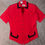 Thumbnail: Vintage Pariscope Red Shortsleeve Blazer