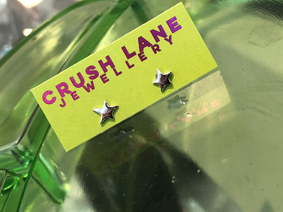 Silver Quirky Star Studs
