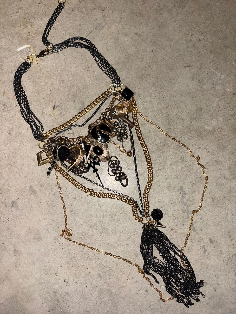 Miniature : Gothic Love Tassel Neckpiece
