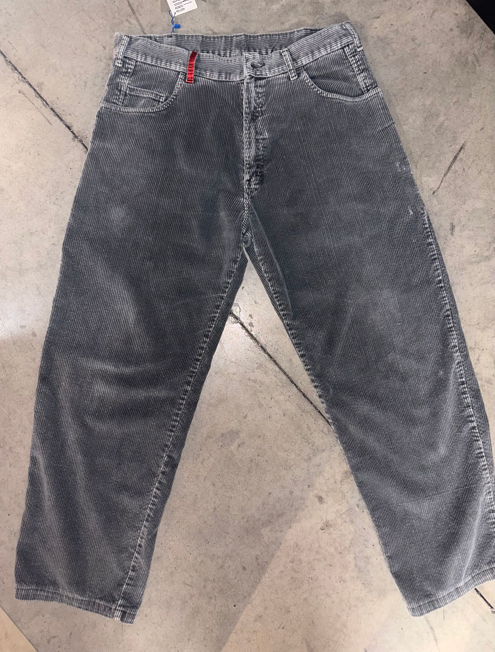 Miniature : Vintage RGB Grey Chunky Corduroy Pants W34 L34