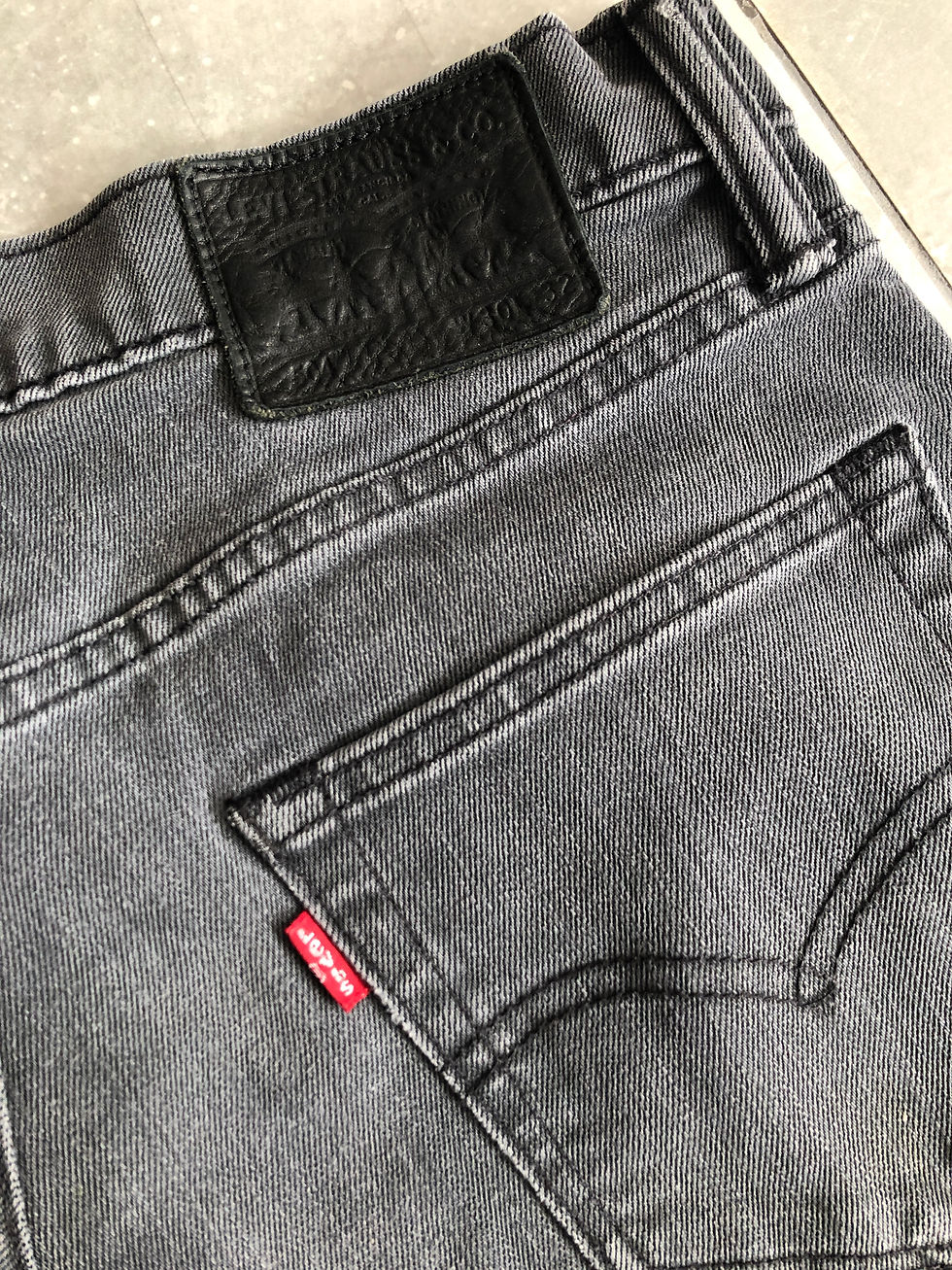 Thumbnail: Vintage '504' Grey Denim 'Levi's' Jeans 30 x 32