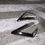 Miniature : Sterling Silver Chunky Triangular Curved Earring