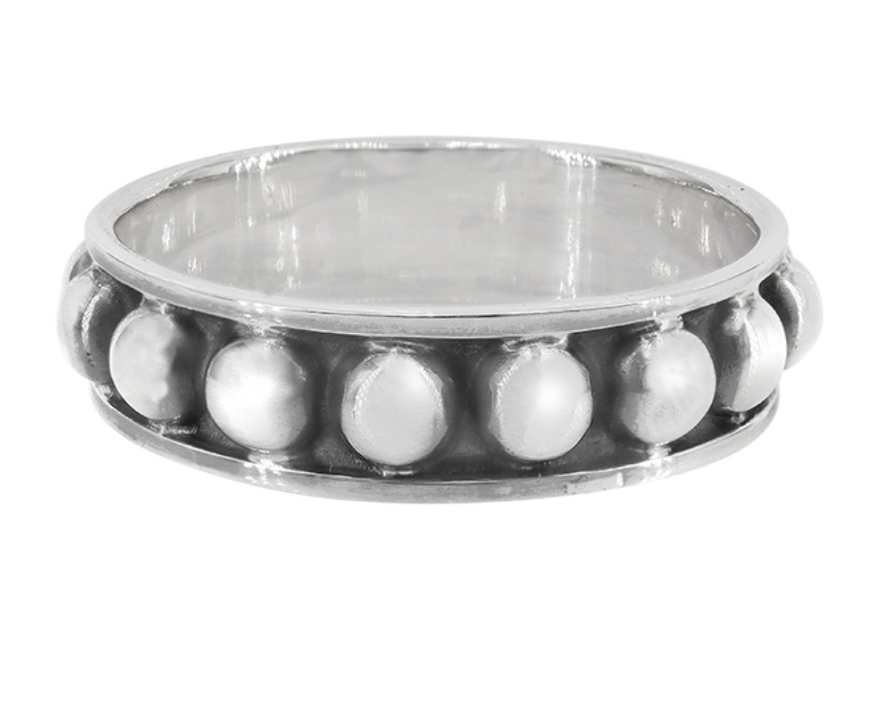 Silver Sydney Ribbed Ring