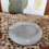 Miniature : Vintage 80s Mod Light Grey Ceramic Ashtray Catch- All