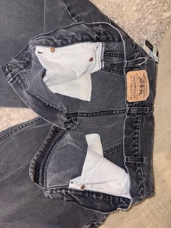 Thumbnail: Vintage Levi's Orange Tab Black Relaxed Leg Jeans 38x30
