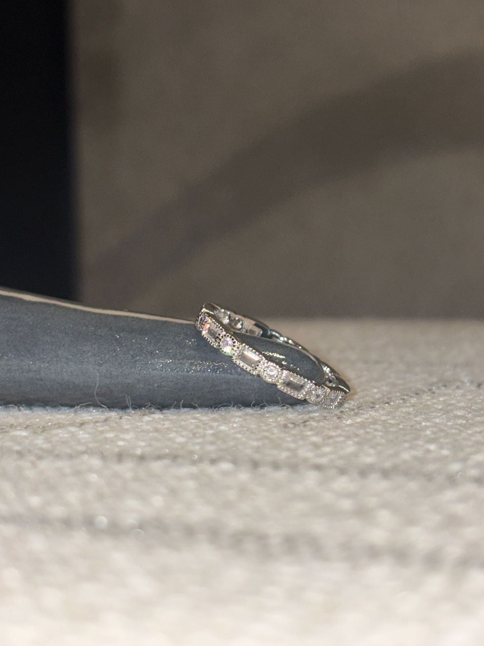 Thumbnail: Silver Sparkly Taylor Ring