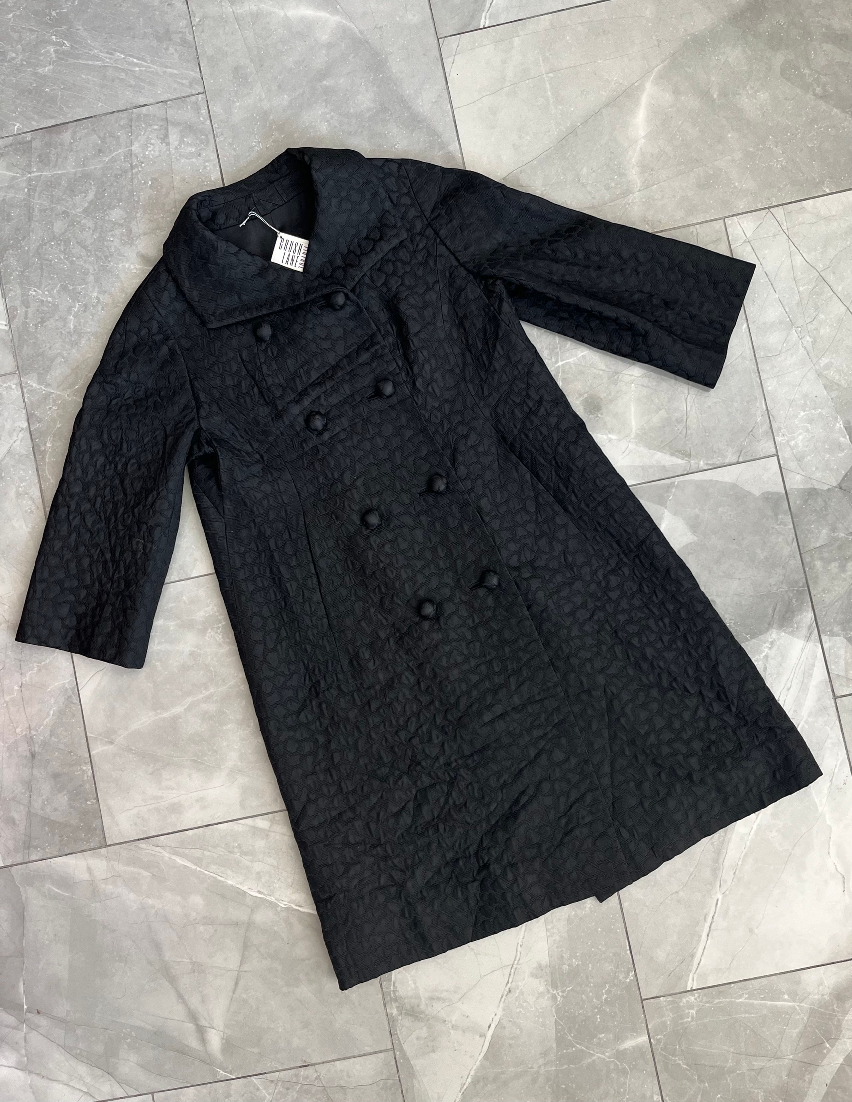 Veste en modal à motifs noirs vintage