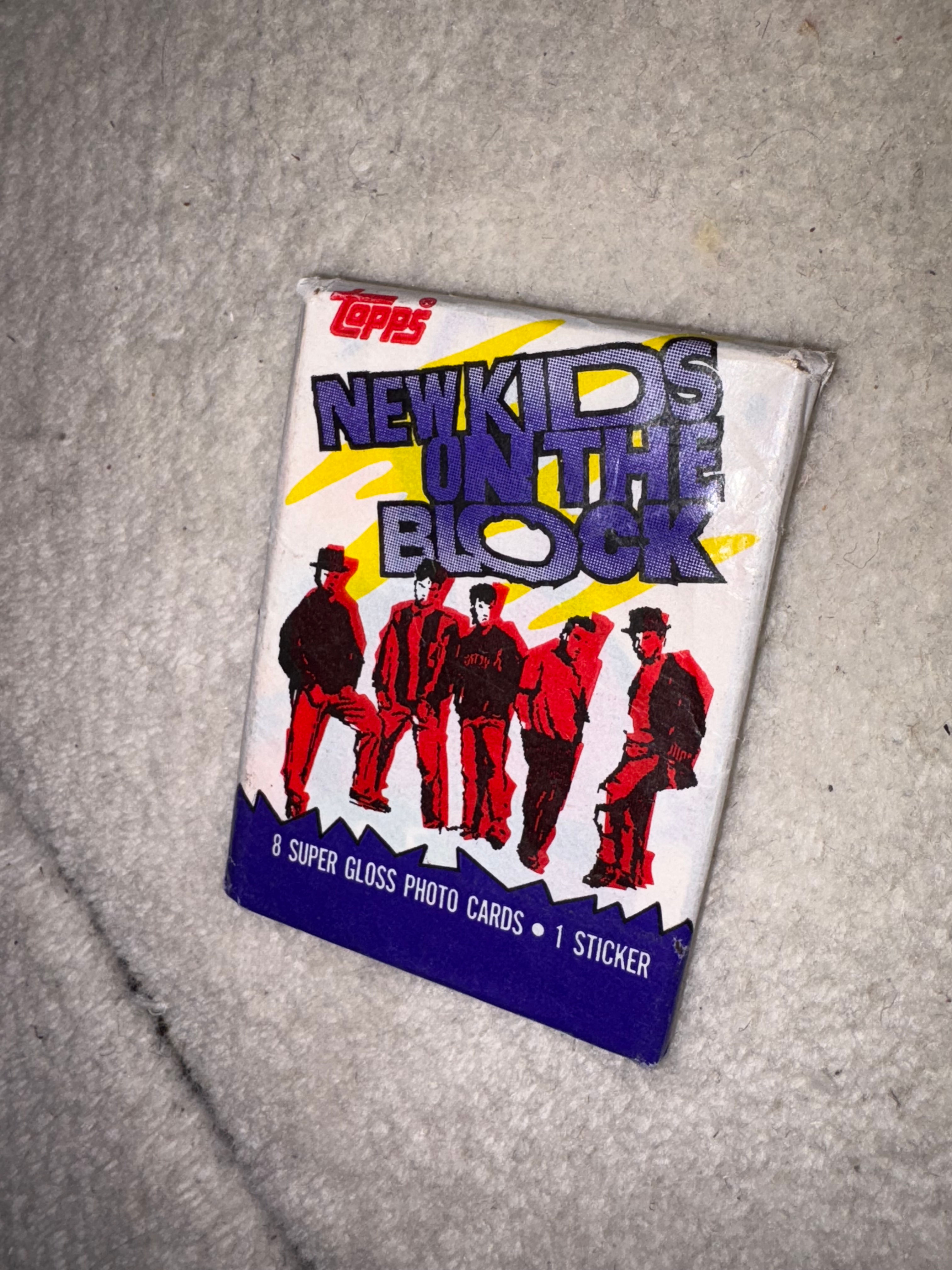 Vintage '89 New Kids On The Block Pack of 8 Photo Cards