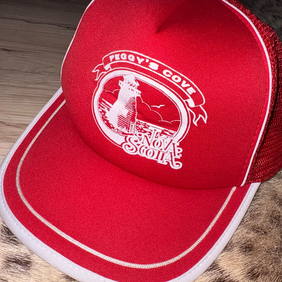 Thumbnail: Vintage Red and White Nova Scotia Trucker Hat