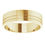 Miniature : Bague rainurée en or 14 carats