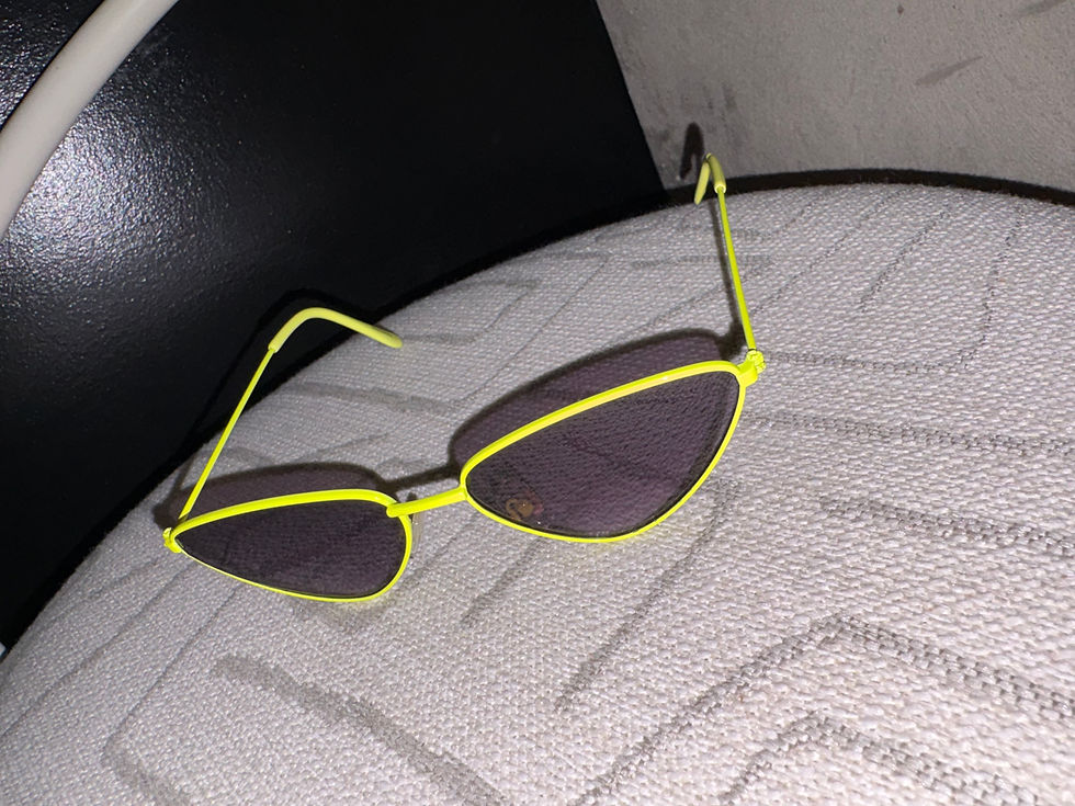 Thumbnail: Vintage 90s Neon Green Triangle Glasses