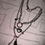 Thumbnail: Cross My Heart Silver Neckpiece